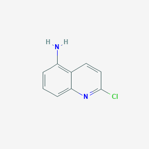 2-Chloroquinolin-5-amine chemical structure (CAS 607377-99-1)