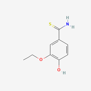 3-Ethoxy-4-hydroxybenzothioamide chemical structure (CAS 60758-80-7)
