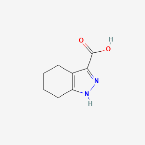 4,5,6,7-Tetrahydro-1H-indazole-3-carboxylic acid chemical structure (CAS 6076-13-7)