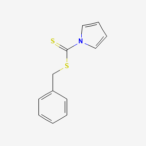 Benzyl 1H-pyrrole-1-carbodithioate chemical structure (CAS 60795-38-2)