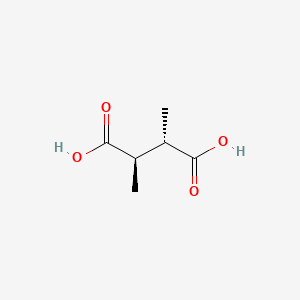 trans-2,3-Dimethylsuccinic acid chemical structure (CAS 608-40-2)