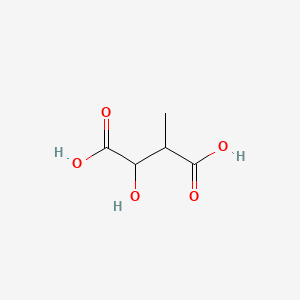 2-Hydroxy-3-methylbutanedioic acid chemical structure (CAS 608-41-3)