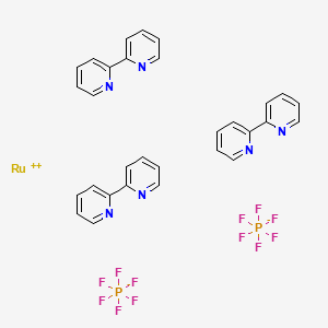 Tris(2,2'-bipyridine)ruthenium bis(hexafluorophosphate) chemical structure (CAS 60804-74-2)