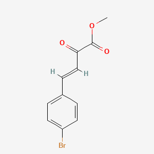 (E)-Methyl 4-(4-bromophenyl)-2-oxobut-3-enoate chemical structure (CAS 608128-34-3)