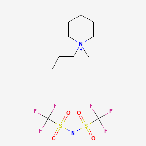 1-Methyl-1-propylpiperidin-1-ium bis((trifluoromethyl)sulfonyl)amide chemical structure (CAS 608140-12-1)