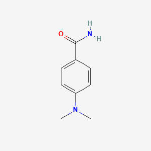 4-(Dimethylamino)benzamide chemical structure (CAS 6083-47-2)