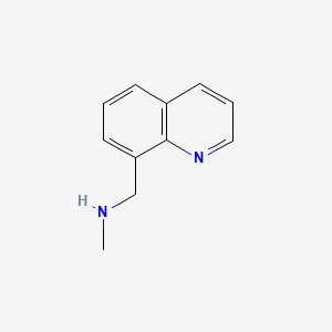 N-Methyl-1-(quinolin-8-yl)methanamine chemical structure (CAS 60843-63-2)