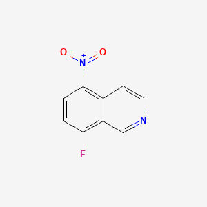 8-Fluoro-5-nitroisoquinoline chemical structure (CAS 608515-46-4)