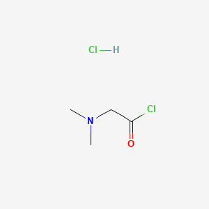 2-(Dimethylamino)acetyl chloride hydrochloride chemical structure (CAS 60853-81-8)