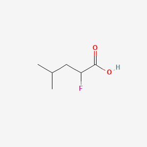 2-Fluoro-4-methylpentanoic acid chemical structure (CAS 6087-17-8)