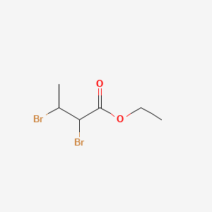 Ethyl 2,3-dibromobutanoate chemical structure (CAS 609-11-0)