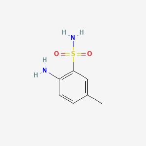 2-Amino-5-methylbenzenesulfonamide chemical structure (CAS 609-55-2)