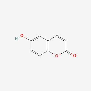 6-Hydroxy-2H-chromen-2-one chemical structure (CAS 6093-68-1)