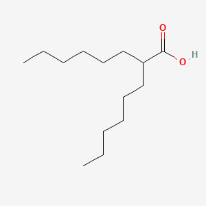 2-Hexyloctanoicacid chemical structure (CAS 60948-91-6)