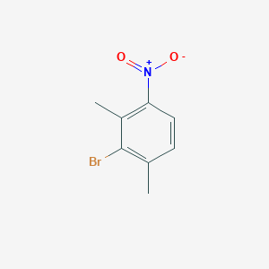 2-Bromo-1,3-dimethyl-4-nitrobenzene chemical structure (CAS 60956-25-4)
