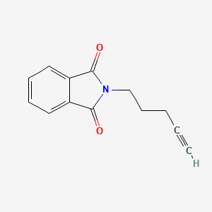 2-(Pent-4-yn-1-yl)isoindoline-1,3-dione chemical structure (CAS 6097-07-0)