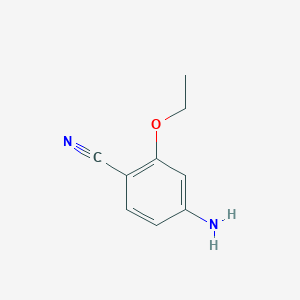 4-Amino-2-ethoxybenzonitrile chemical structure (CAS 609783-98-4)