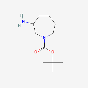 tert-Butyl 3-aminoazepane-1-carboxylate chemical structure (CAS 609789-17-5)