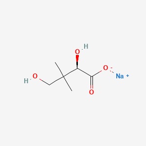 sodium (R)-2,4-dihydroxy-3,3-dimethylbutanoate chemical structure (CAS 60979-68-2)