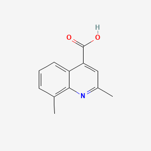 2,8-Dimethylquinoline-4-carboxylic acid chemical structure (CAS 609822-00-6)