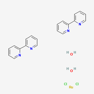 Dichlorobis(2,2'-bipyridine)ruthenium(II) dihydrate chemical structure (CAS 609844-11-3)