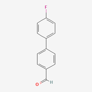 4'-Fluoro-[1,1'-biphenyl]-4-carbaldehyde chemical structure (CAS 60992-98-5)