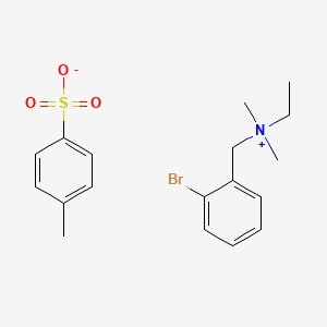 N-(2-Bromobenzyl)-N,N-dimethylethanaminium 4-methylbenzenesulfonate chemical structure (CAS 61-75-6)