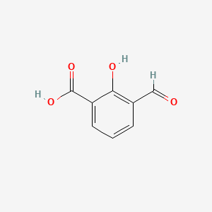 3-Formyl-2-hydroxybenzoic acid chemical structure (CAS 610-04-8)