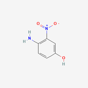 4-Hydroxy-2-nitroaniline chemical structure (CAS 610-81-1)