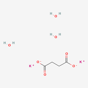 Potassium succinate trihydrate chemical structure (CAS 6100-18-1)