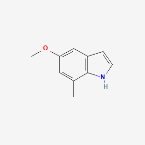 5-Methoxy-7-methyl-1H-indole chemical structure (CAS 61019-05-4)