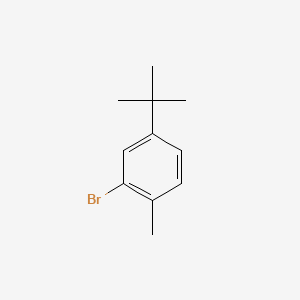2-Bromo-4-(tert-butyl)-1-methylbenzene chemical structure (CAS 61024-94-0)