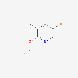 5-Bromo-2-ethoxy-3-methylpyridine chemical structure (CAS 610279-03-3)