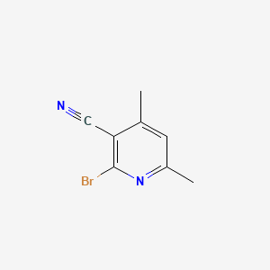 2-Bromo-4,6-dimethylnicotinonitrile chemical structure (CAS 610279-99-7)
