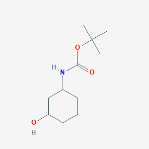 tert-Butyl (3-hydroxycyclohexyl)carbamate chemical structure (CAS 610302-03-9)