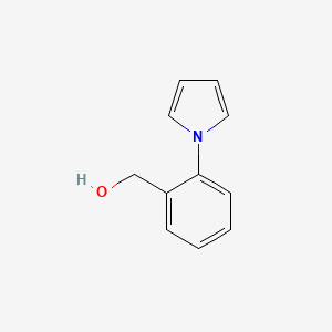 (2-(1H-Pyrrol-1-yl)phenyl)methanol chemical structure (CAS 61034-86-4)