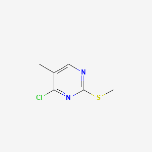 4-Chloro-5-methyl-2-(methylthio)pyrimidine chemical structure (CAS 61044-96-0)