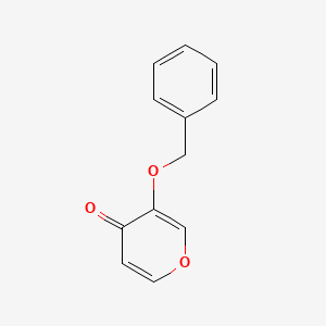 3-(Benzyloxy)-4H-pyran-4-one chemical structure (CAS 61049-67-0)