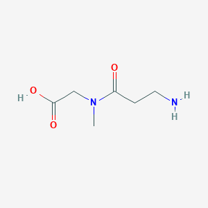 N-(3-Aminopropanoyl)-N-methylglycine chemical structure (CAS 61058-39-7)