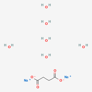 Sodium succinate hexahydrate chemical structure (CAS 6106-21-4)
