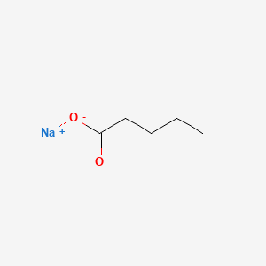 Sodium pentanoate chemical structure (CAS 6106-41-8)