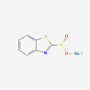 Sodium benzo[d]thiazole-2-sulfinate chemical structure (CAS 61073-62-9)