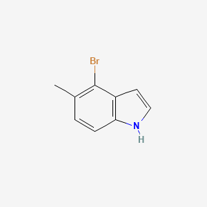 4-Bromo-5-methyl-1H-indole chemical structure (CAS 610794-15-5)