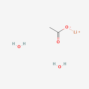 Lithium acetate dihydrate chemical structure (CAS 6108-17-4)