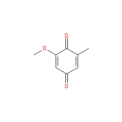 2-Methoxy-6-methylcyclohexa-2,5-diene-1,4-dione chemical structure (CAS 611-68-7)