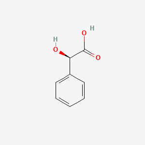 (R)-2-Hydroxy-2-phenylacetic acid chemical structure (CAS 611-71-2)