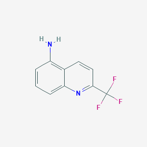 2-(Trifluoromethyl)quinolin-5-amine chemical structure (CAS 611231-26-6)