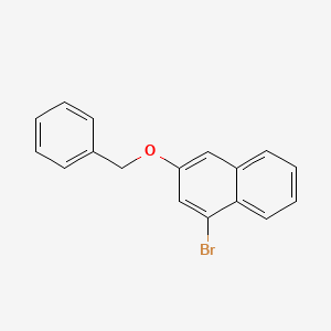 3-(Benzyloxy)-1-bromonaphthalene chemical structure (CAS 611235-22-4)