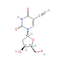 5-Ethynyl-2'-dU chemical structure (CAS 61135-33-9)