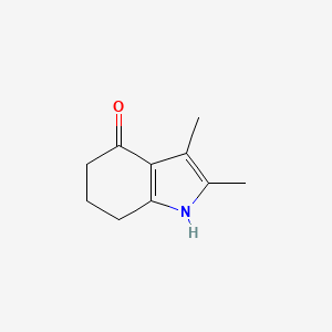 2,3-Dimethyl-1,5,6,7-tetrahydro-4H-indol-4-one chemical structure (CAS 6116-75-2)